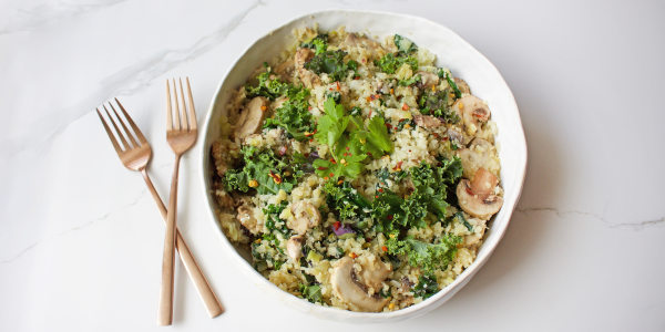 Kale and Cauliflower Fried Rice