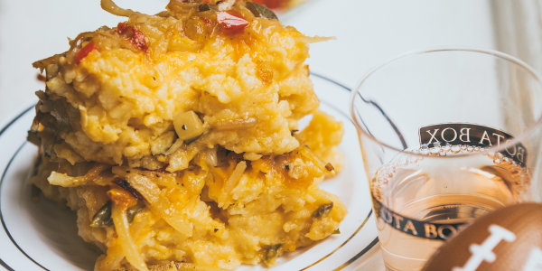 Hash Brown Mac and Cheese
