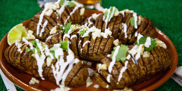 Mexican Hasselback Potatoes