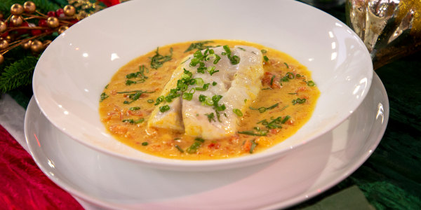 Eric Ripert's Poached Snapper with Coconut Milk and Tomatoes