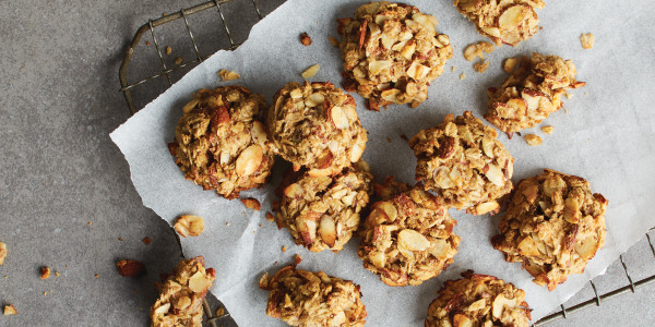 Double Oats, Banana and Ginger Cookies