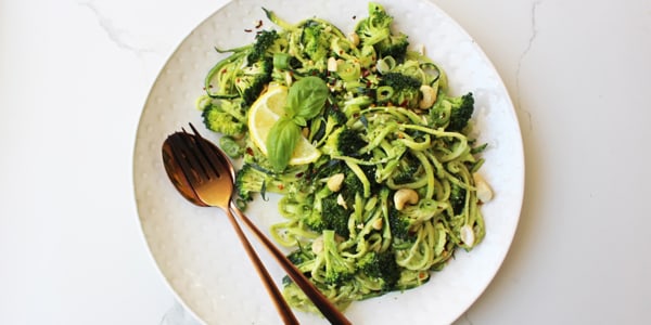 Pasta without the guilt: Healthy pesto zoodles