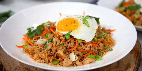 Anne Burrell's Turkey Fried Rice with Sunny-Side Up Egg