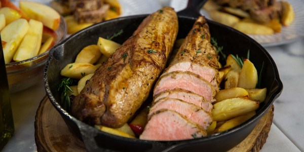 One-Pan Herbed Pork Tenderloin with Roasted Apples