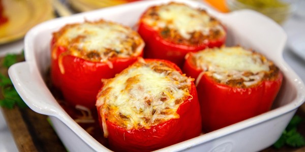 Pizza-Stuffed Peppers