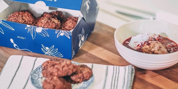 Chocolate Cherry Chipotle Cookies