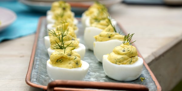 Capered Deviled Eggs