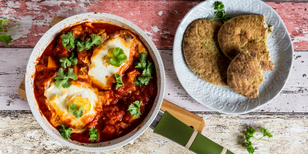 Baked Eggs in Spiced Tomato Sauce (Shakshuka)