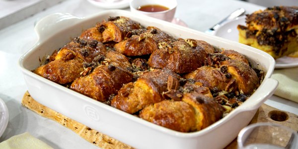 Siri's Dark Chocolate Croissant Bread Pudding