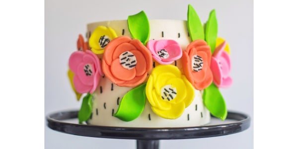 Lemon Flower Cake