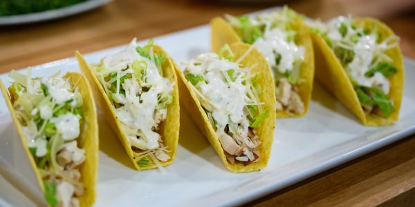 Chicken Caesar Salad Tacos