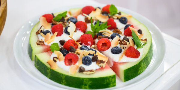 Joy Bauer's Watermelon Dessert 'Pizza'