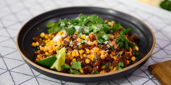 Antoni's Summer Corn with Chorizo and Cilantro