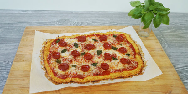 Traditional Low-Carb Cauliflower Pizza Crust