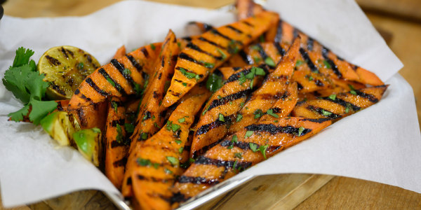 Cilantro-Lime Grilled Sweet Potatoes
