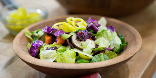 Garbage Salad with Sweet Italian Vinaigrette