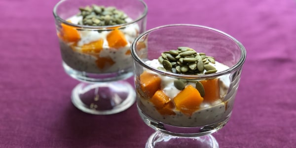 Butternut Squash and Pumpkin Seed Yogurt Parfait