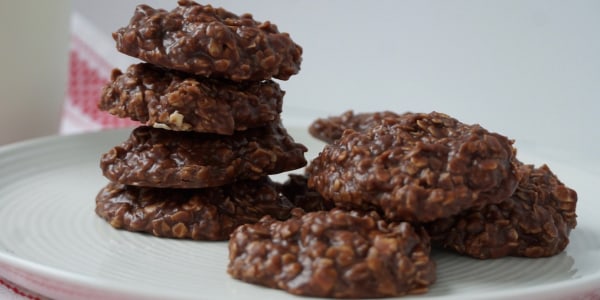 No-Bake Nutella Oat Cookies