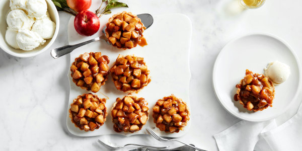 Siri's Mini Apple Tarts with Salted Caramel Sauce