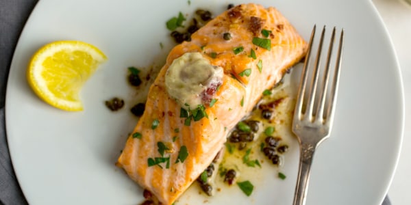 Melissa Clark's Salmon With Anchovy-Garlic Butter