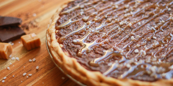 Salted Caramel Mocha Chess Pie