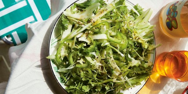 Celery Salad with Cilantro and Sesame