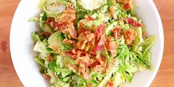 Valerie Bertinelli's Shaved Brussels Sprouts with Pancetta