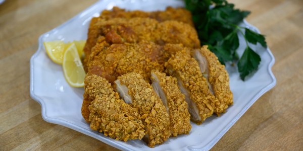 Cracker-Crusted Oven-Baked Fried Chicken