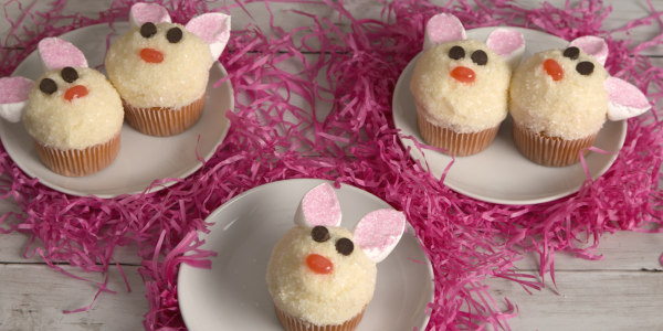 Easy Easter Bunny Cupcakes