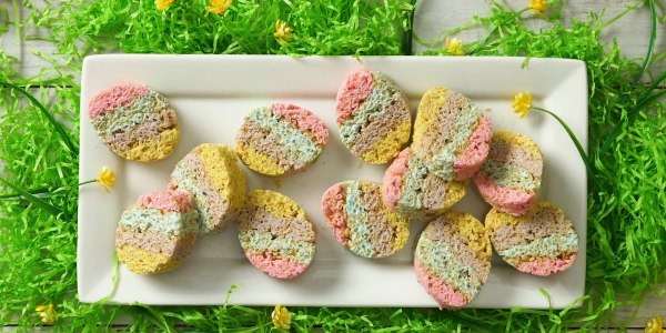 Layered Peeps Cereal Treats