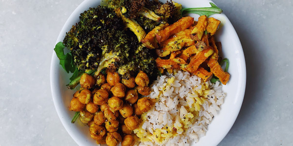 Sheet Pan Masala-Spiced Veggie Bowl