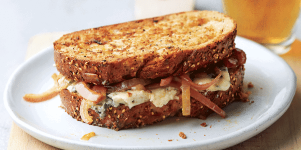 Klancy Miller's Grilled Blue Cheese with Curried Red Onions