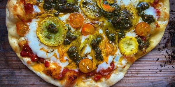 Grilled Garden Vegetable Pizza