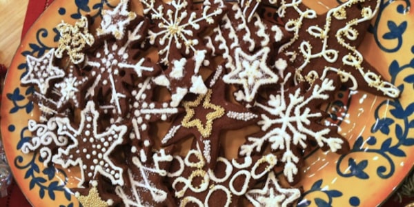 Lidia Bastianich's Chocolate Star Cookies