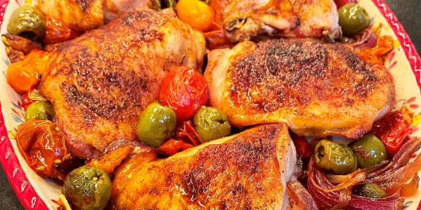 Valerie Bertinelli's Sheet-Pan Vinegar Chicken