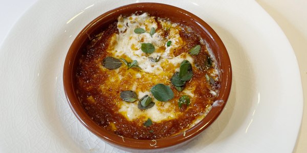 Bobby Flay's Baked Ricotta with Sun-Dried Tomato Sauce