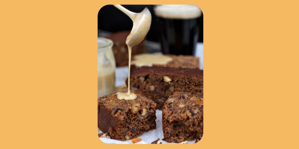 Stout Sticky Toffee Pudding with Whiskey Toffee Sauce