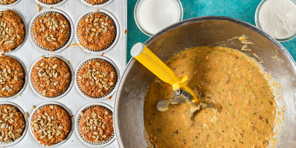 Loaded Applesauce Muffins
