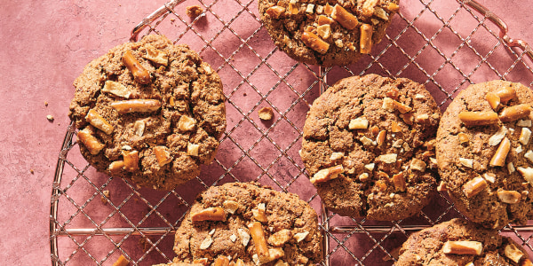 Pretzel Tahini Cookies