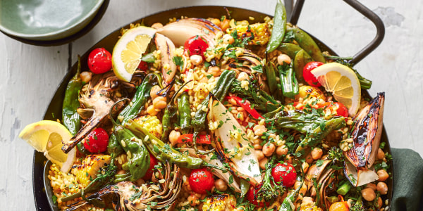 Grilled Vegetable Paella