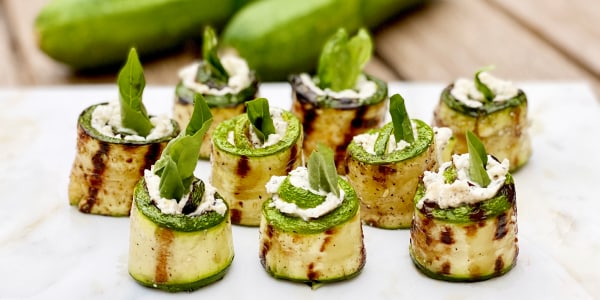 Grilled Zucchini Roll-Ups