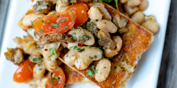 Italian Smoked Clams and White Beans on Toast