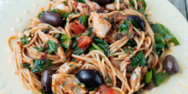 Spicy Italian Mackerel Spaghetti