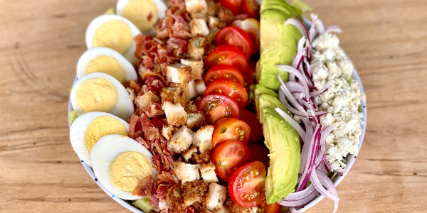 Chicken Cutlet Cobb Salad with Dijon Vinaigrette