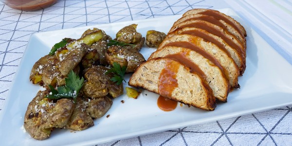 Siri Daly's Sheet-Pan Turkey Meatloaf and Smashed Potatoes