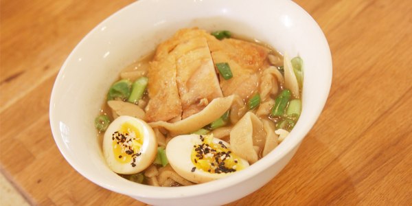 Homemade Ramen with Crispy Chicken