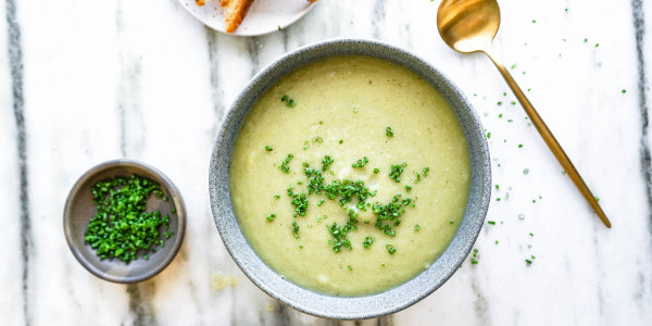 One-pot leek and potato soup