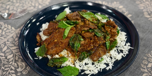 Spicy Beef Stir-Fry with Basil