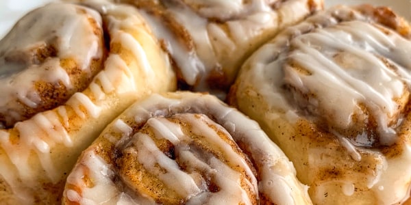 Mini Cinnamon Rolls with 2-Ingredient Dough