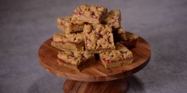 Sour Cherry Jam and Pistachio Bars